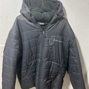 Free Country Men's Puffer Jacket - Charcoal